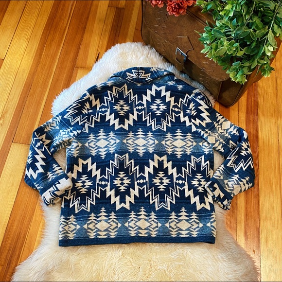 Lucky Brand western print 100% cotton cardigan - Picture 4 of 4